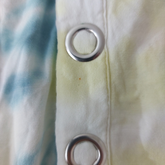 Chaser Tie Dye Heirloom Button Down Romper - Picture 14 of 16